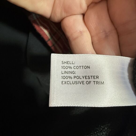 Duluth Free Swingin' Fleece Lined Neon Red Plaid Flannel Shirt Jacket Women's M - Picture 11 of 12